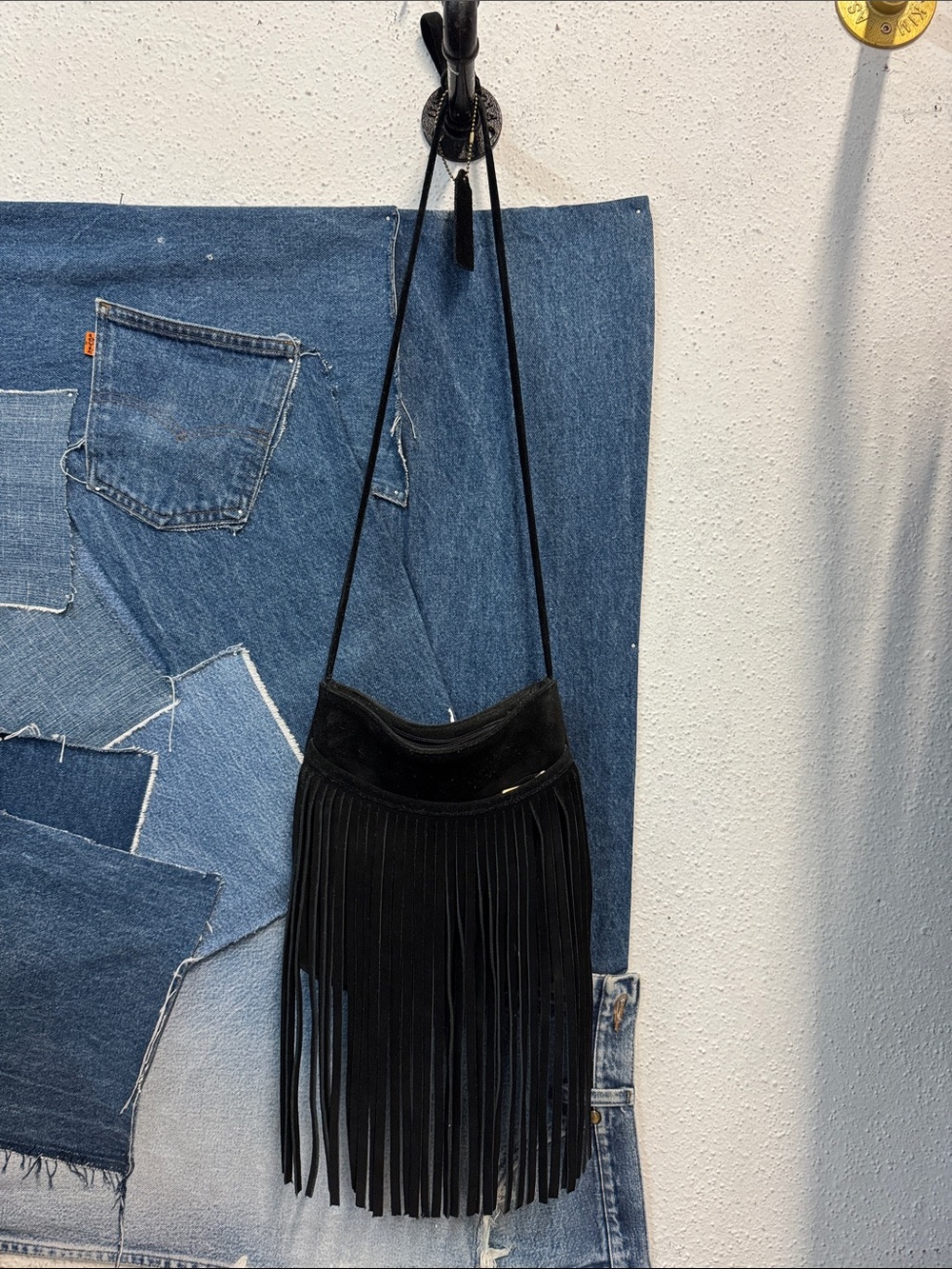 Paradox Black Fringe Shoulder Bag